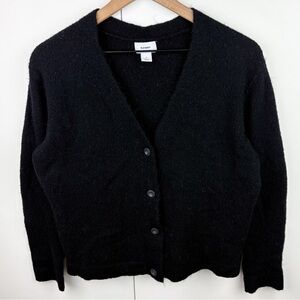 3 FOR $10 Old Navy Black Button Front Cardigan Sweater Small As Is